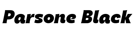 Parsone Black Font Image