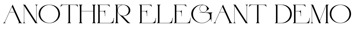 Another Elegant Demo Font Image