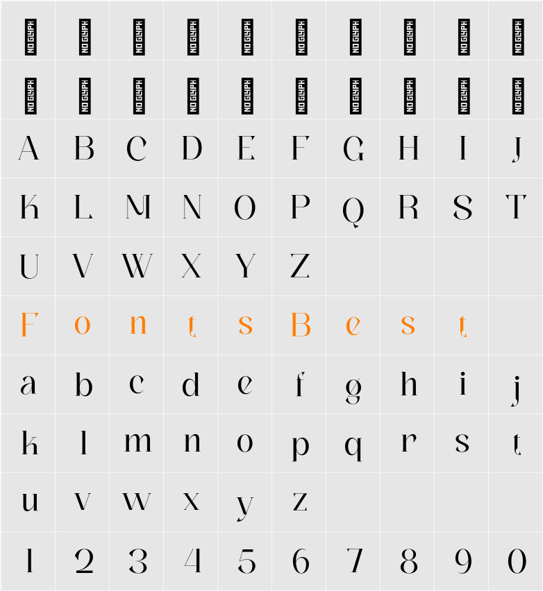 Giom Mod Character Map