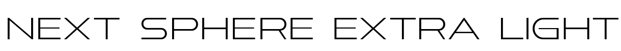 Next Sphere Extra Light Font Image
