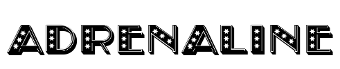 Adrenaline Font Image