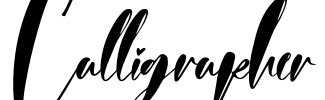 Calligrapher Font Image