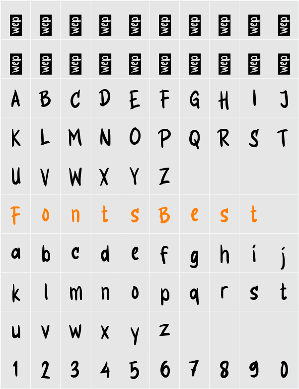 g Gesang Character Map