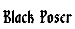 Black Poser Font Image
