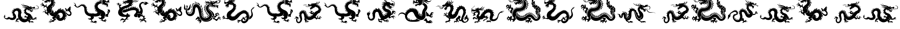 The Chinese Dragon of South ST Font Image