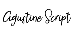 Agustine Script Font Image
