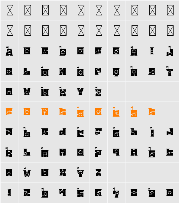 Astral Zenith One Character Map