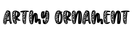 Artmy Ornament Font Image
