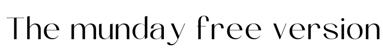 The munday free version