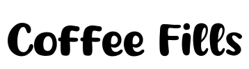 Coffee Fills Font Image