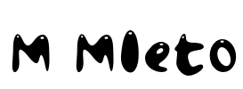 M Mleto Font Image