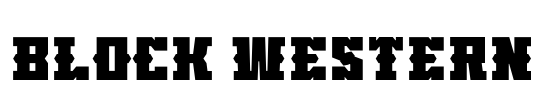 Block Western Font Image