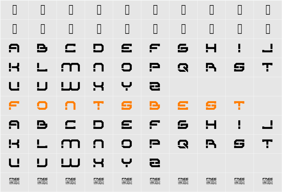 Rudheq Demo Character Map
