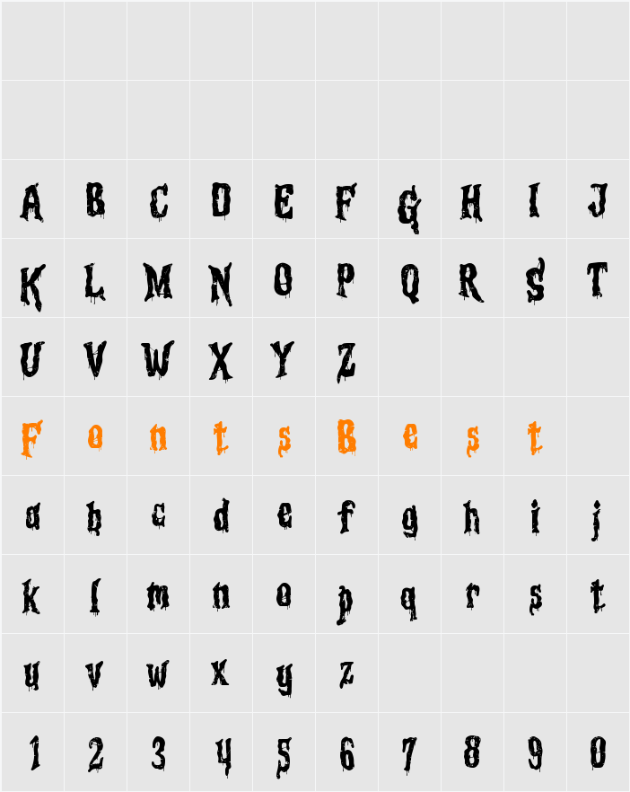 Gortem Pro Character Map