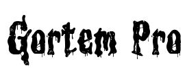 Gortem Pro Font Image
