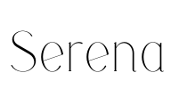 Serena Font Image