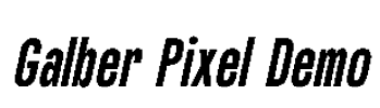 Galber Pixel Demo Font Image