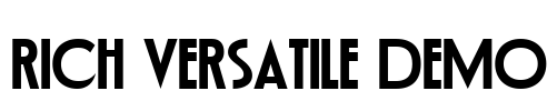 Rich Versatile DEMO Font Image