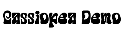 Cassiopea Demo Font Image
