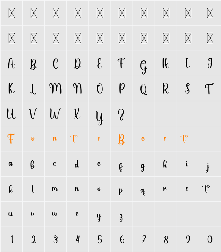 Listen Character Map