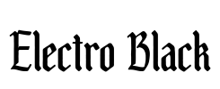 Electro Black Font Image