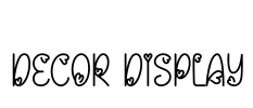 Decor Display Font Image