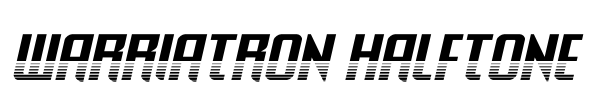 Warriatron Halftone Font Image