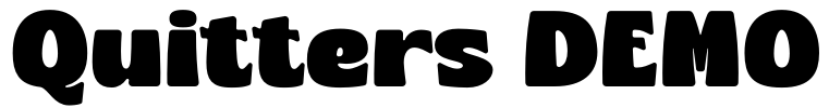 Quitters DEMO Font Image