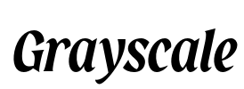 Grayscale Font Image