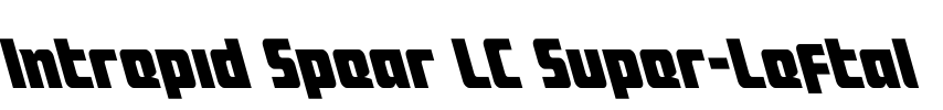 Intrepid Spear LC Super-Leftal Font Image