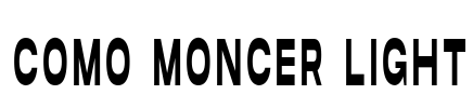 Como Moncer Light Font Image