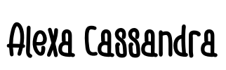 Alexa Cassandra Font Image