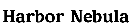 Harbor Nebula Font Image