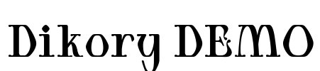 Dikory DEMO Font Image