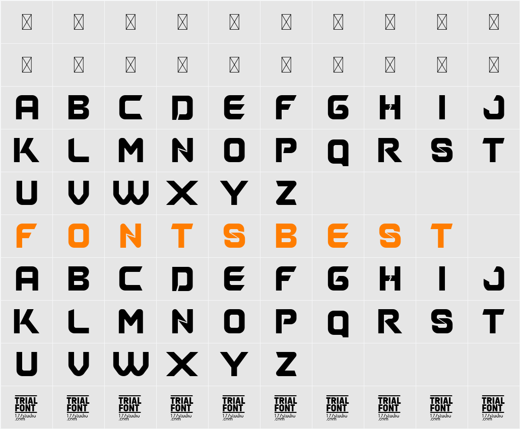 Revered Through Demo Character Map