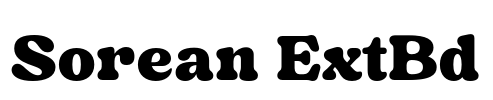Sorean ExtBd Font Image