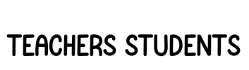 Teachers Students Font Image