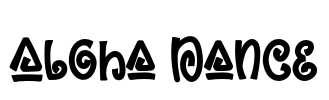 Aloha Dance Font Image