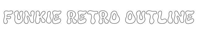 Funkie Retro Outline Font Image