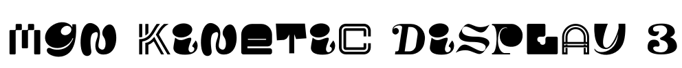 MGN Kinetic Display 3 Font Image