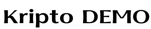 Kripto DEMO Font Image