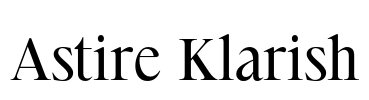Astire Klarish Font Image