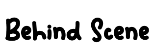 Behind Scene Font Image