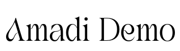 Amadi Demo Font Image