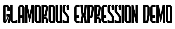 GLAMOROUS EXPRESSION DEMO Font Image