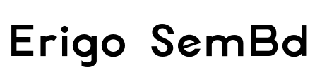 Erigo SemBd Font Image