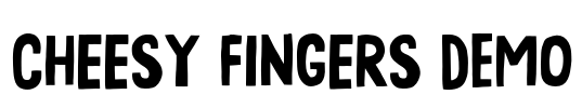 Cheesy Fingers DEMO Font Image