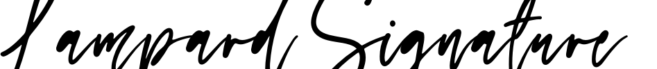 Lampard Signature Font Image