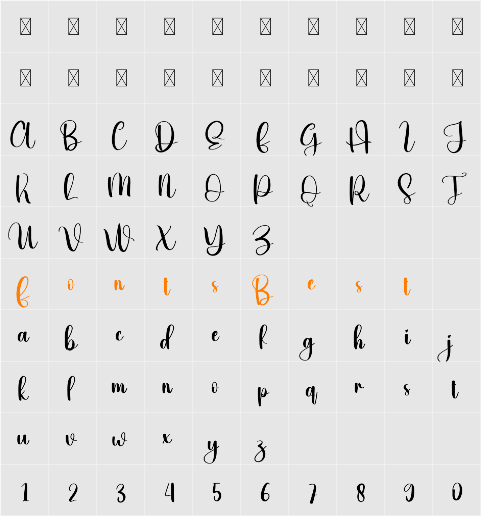 Hear Character Map