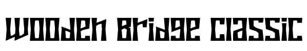 Wooden Bridge Classic Font Image